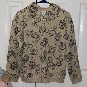 NEW Disney Mickey Mouse Zip Up Sweatshirt/Hoodie